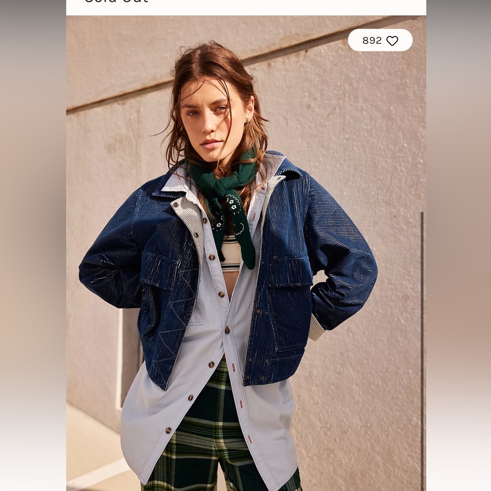 NWT We The Free Suzy Railroad Cord Jacket - Picture 2 of 7